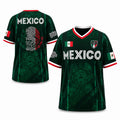 2026 Mexico Soccer Jersey, Chichén Itzá Pyramid Graphic Retro Soccer Jersey, All over Print, Casual Style for All Seasons, Classic Throwback Jersey Sportswear Top